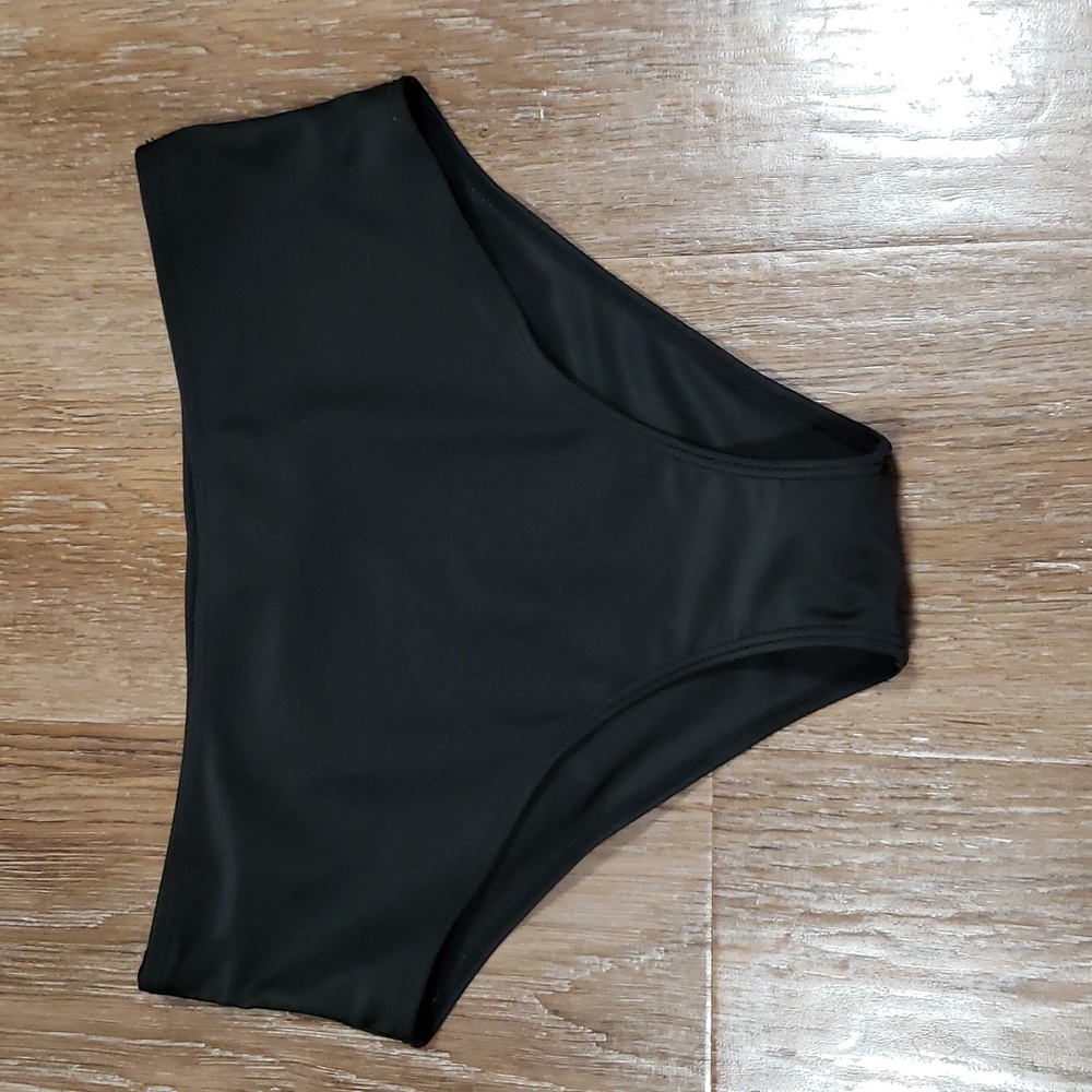 (M) Sheshow High Waist Swim Bottoms Mix and Match Neutral Pool Vacation Coastal